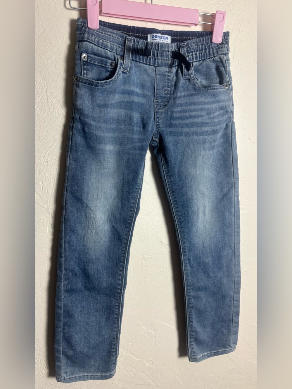 Back To School | Girls Blue Jeans | Elastic Waste | Faded Blue Denim | Levi’s